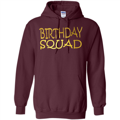 Birthday Squad T-shirt Maroon