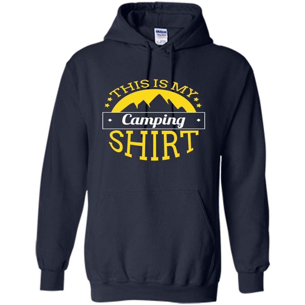 This Is My Camping T-Shirt For Hiking And Exploring Navy