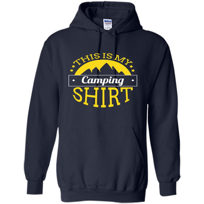 This Is My Camping T-Shirt For Hiking And Exploring Navy