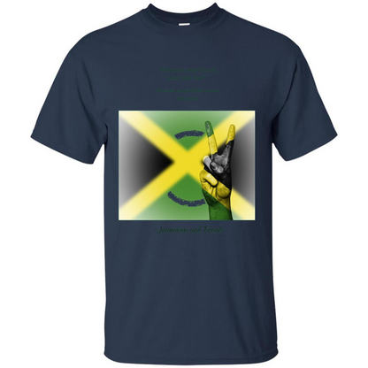 Jamaican Pride T-shirt Jamaican And Proud Navy