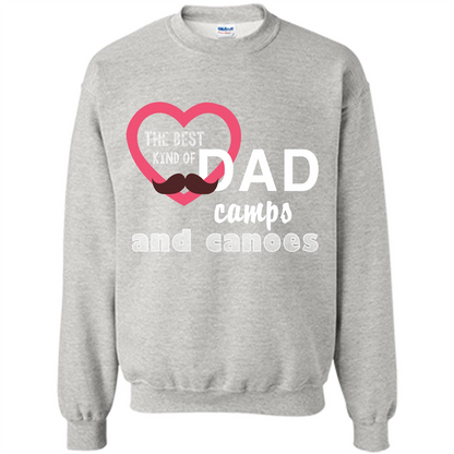 The Best Kind Of Dad Camps And Canoes T-shirt Ash