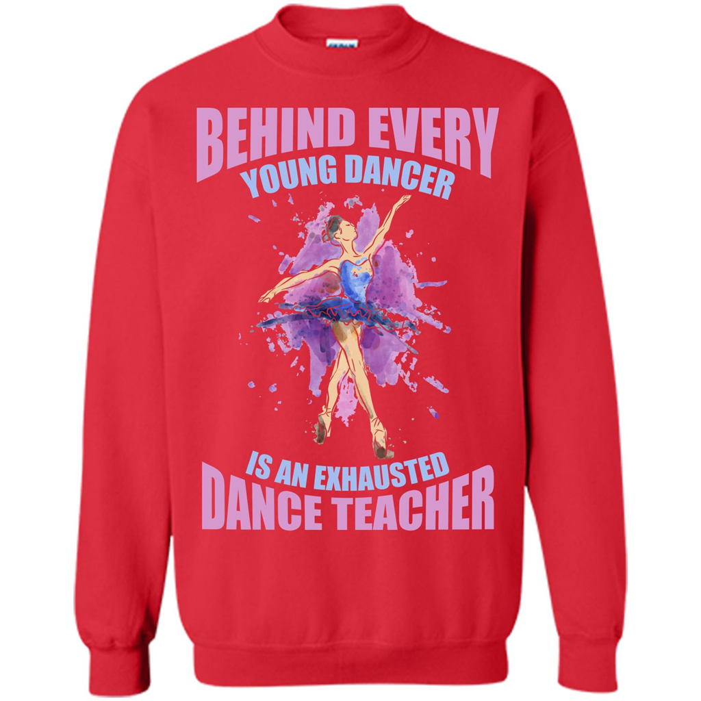 Dancer T-shirt Behind Every Young Dancer Red