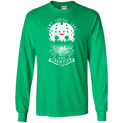 Camp Crystal Lake T-shirt Hide And Seek Champion 1980 Irish Green