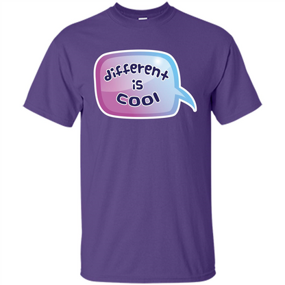 Lifestyle T-shirt Different is Cool T-shirt Purple