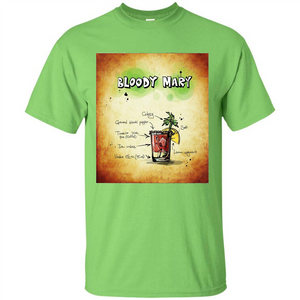 Bloody Mary Drink Recipe Alcohol Liquor Bartender T-shirt