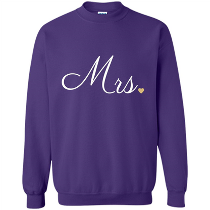 Mrs. Wedding T-shirt Purple
