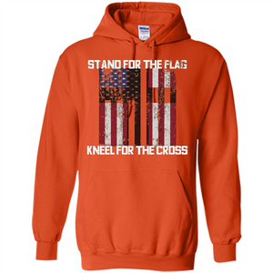 American T-shirt Stand For The Flag Kneel For The Cross