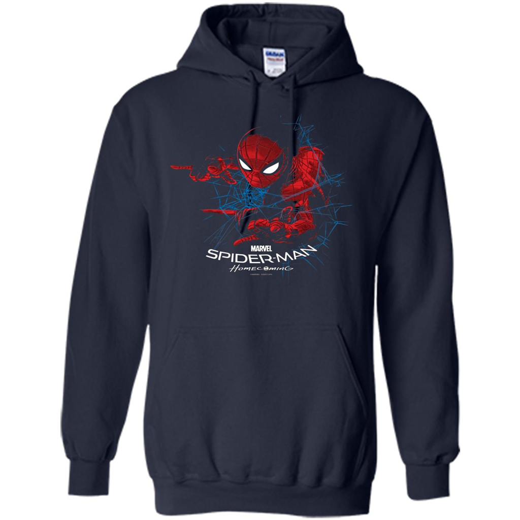 Man Homecoming Cob Web Stealth Graphic T-shirt Navy