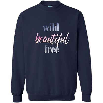 Wild Beautiful Free T-shirt Navy