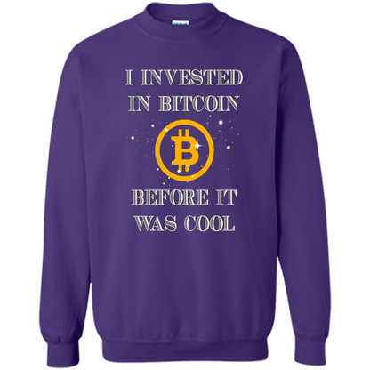 I Invested In Bitcoin Before It Was Cool T-shirt Orange