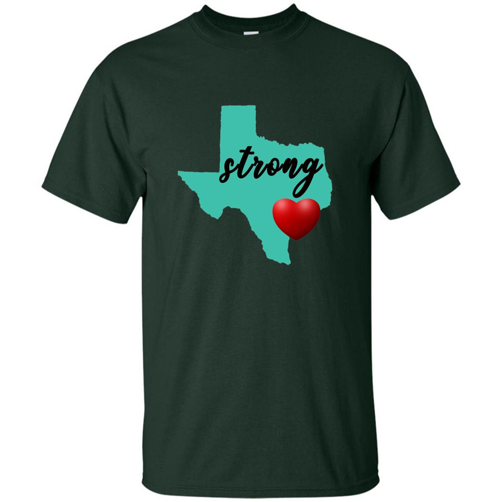Texas Strong Support Texans T-shirt Forest Green