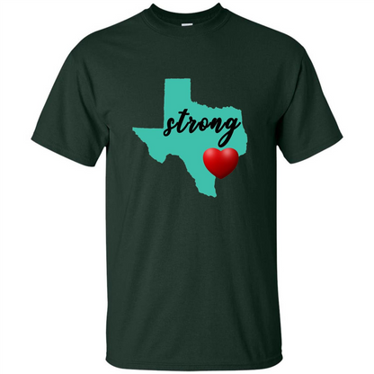 Texas Strong Support Texans T-shirt Forest Green