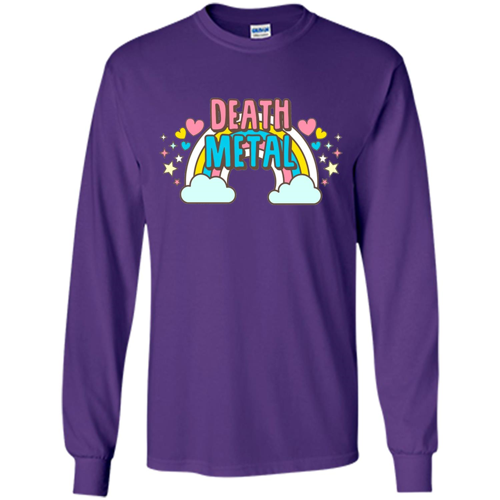 Death Metal Rainbow Cute T-Shirt Purple