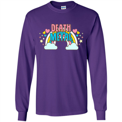 Death Metal Rainbow Cute T-Shirt Purple
