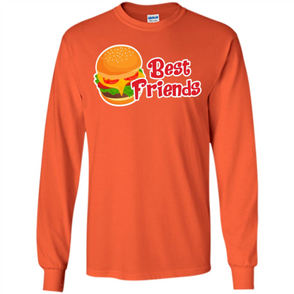 Hamburger T-shirt Best Friends T-shirt Orange
