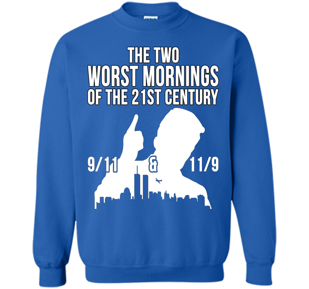The Two Worst Mornings Of The 21st Century 9/11 And 11/9 T-shirt Royal