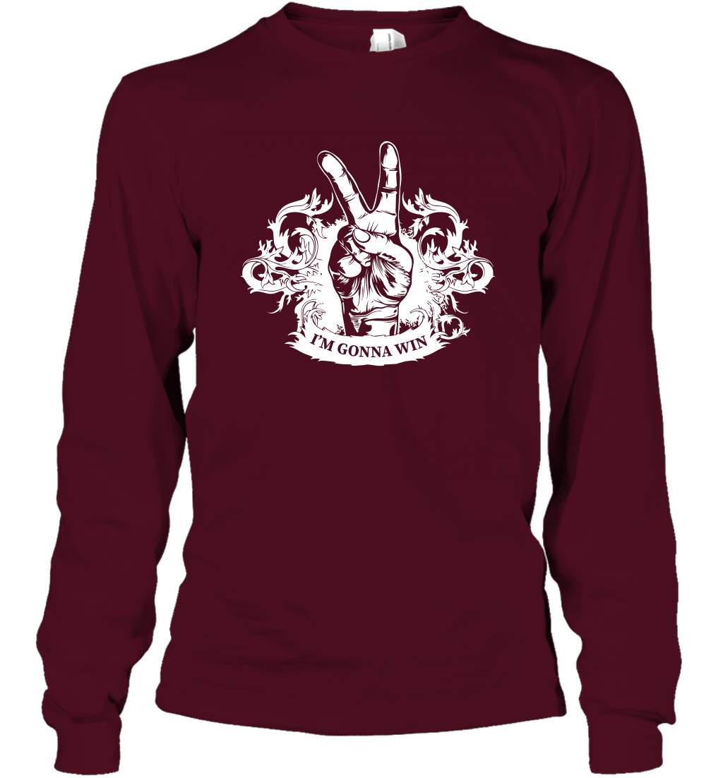 I'm Gonna Win Best Quote Shirt Long Sleeve T-Shirt Long Sleeve T-Shirt Maroon