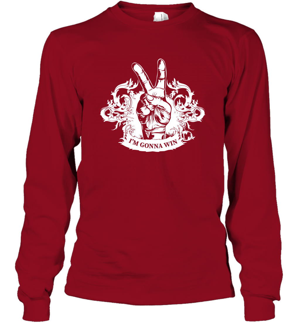 I'm Gonna Win Best Quote Shirt Long Sleeve T-Shirt Long Sleeve T-Shirt Cardinal Red
