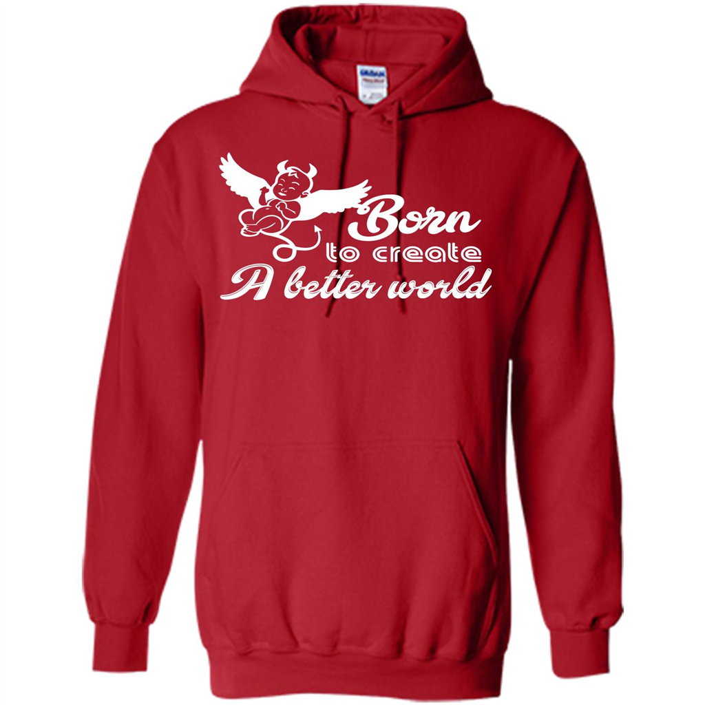 Baby T-shirt Born To Create A better World T-shirt Red