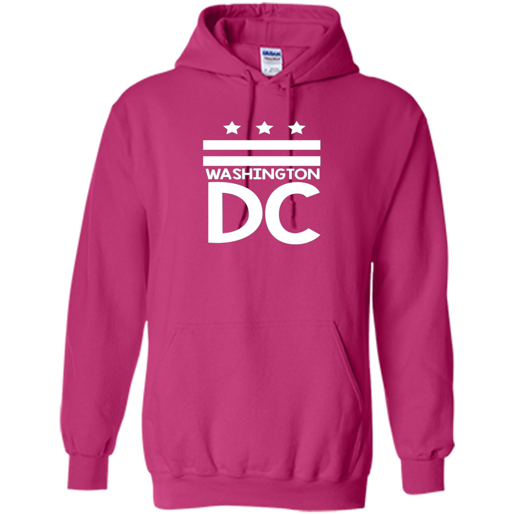 DC Flag T-shirt - Washington DC T-Shirt Heliconia