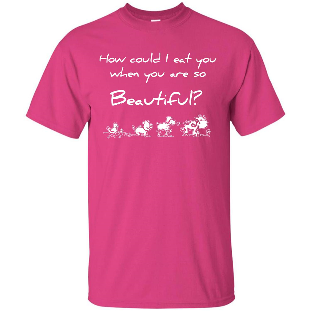 Animal T-shirt How Could I Eat You When You Are So Beautiful Heliconia