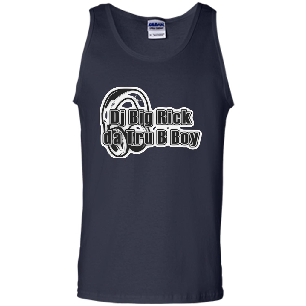 Music Lover T-shirt DJ Big Rick Tru B Boy Navy