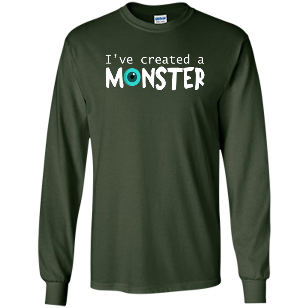Daddy Son Matching T-shirt I Created A Monster Forest Green