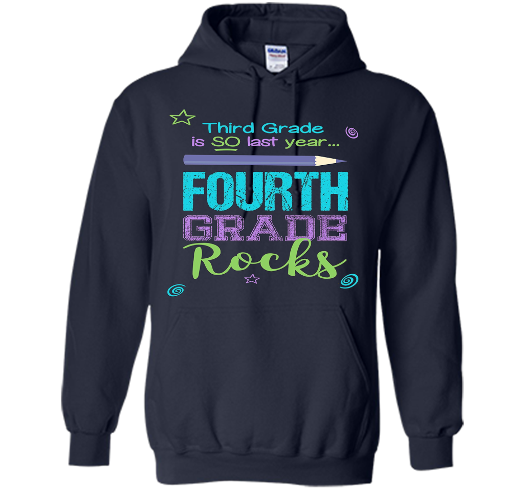 Fun Fourth Grade Rocks TShirt: 3rd Grade Is So Last Year Tee shirt Navy