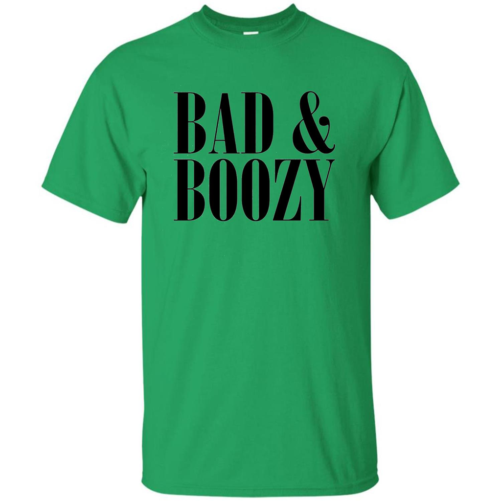 Bad And Boozy T-shirt Summer Beer Funny T-shirt Irish Green