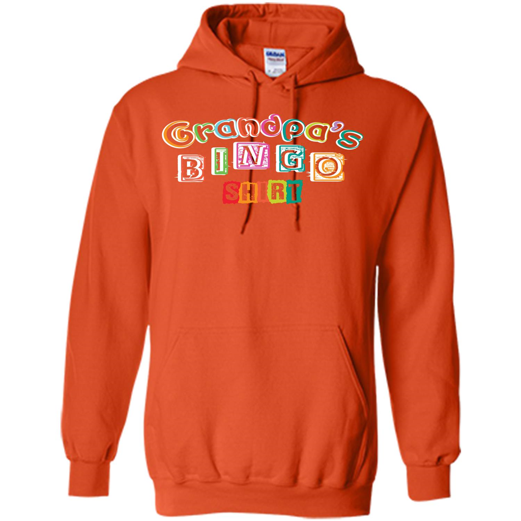 Papa T-shirt GrandpaŠ—Ès Bingo T-shirt Orange