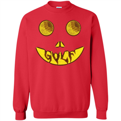 Halloween Costume Golf Scary Face Halloween T-Shirt Red
