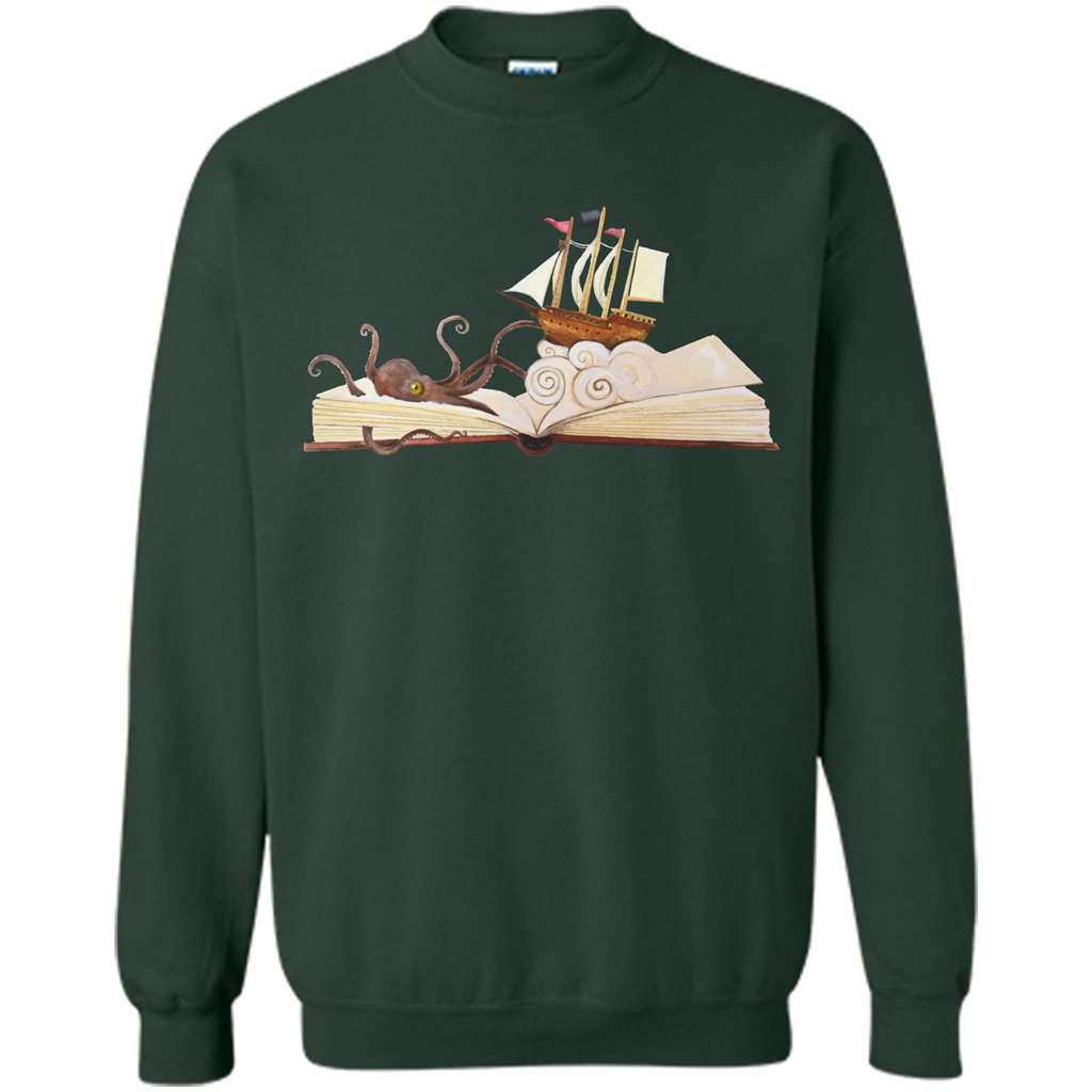 Book Reader T-shirt Love To Read Book Forest Green