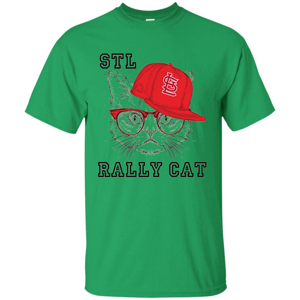 STL Rally Cat T-Shirt Saint Louis Rally Cat T-shirt Irish Green