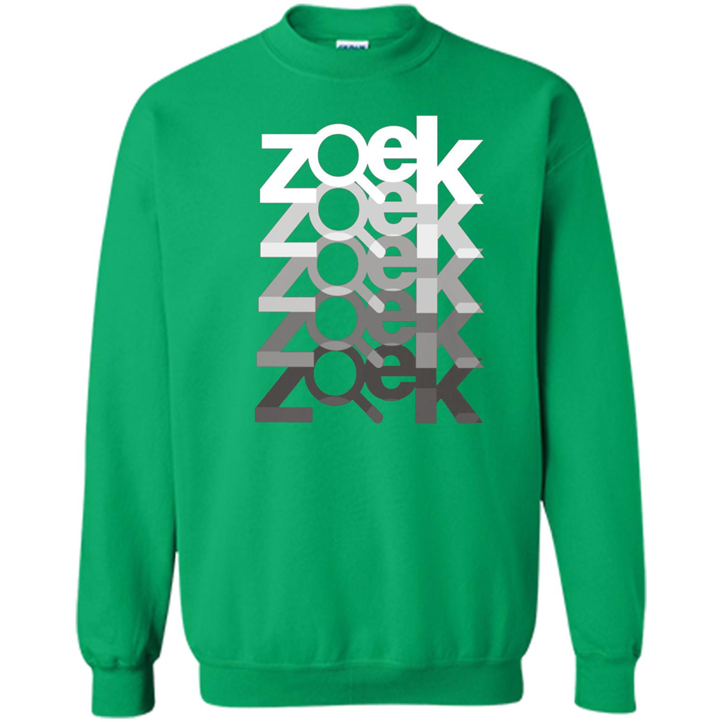 Zoek Zoek Zoek White Black T-shirt Irish Green