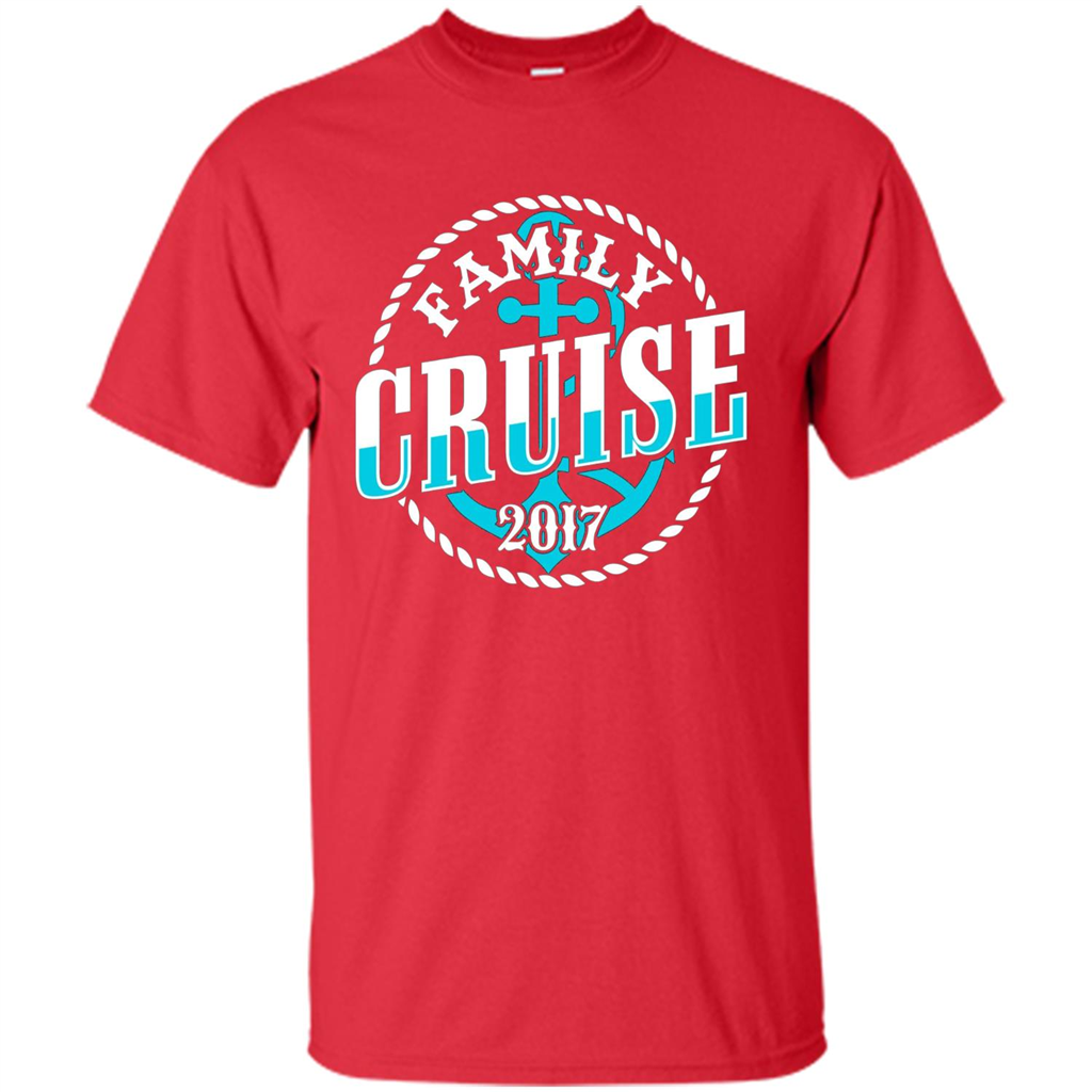 Family Cruise 2017 T-shirt Summer Vacation T-shirt Red