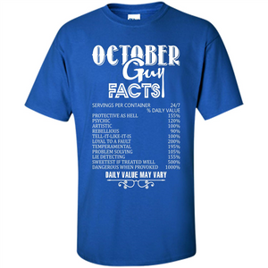 October Guy Facts T-shirt