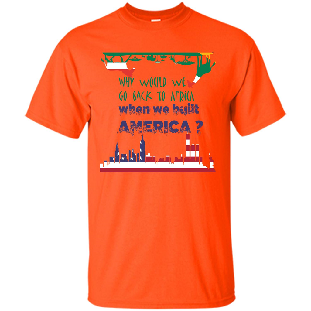 Africa - America T-shirt Build America Orange
