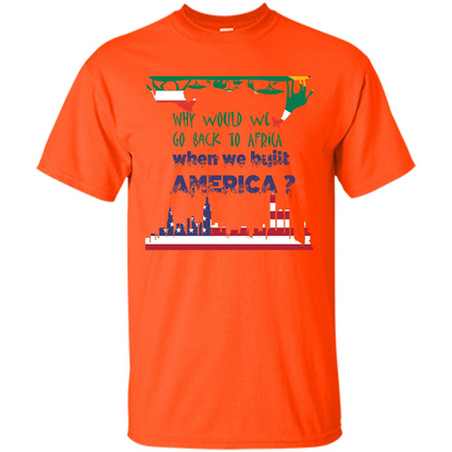 Africa - America T-shirt Build America Orange