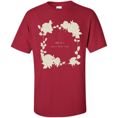 Mommy t-shirt Mom Is A Son's First Love Cardinal