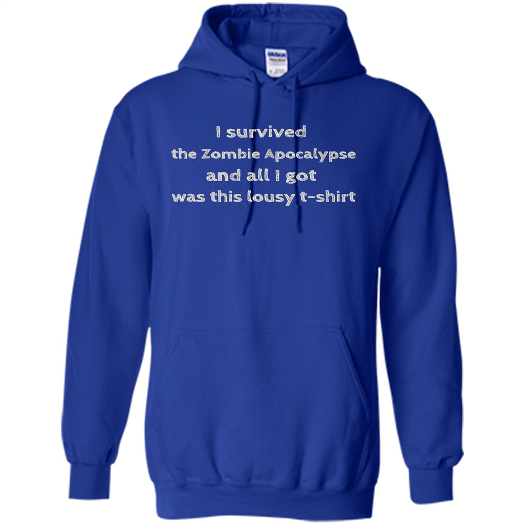 I Survived The Zombie Apocalypse T-shirt Royal
