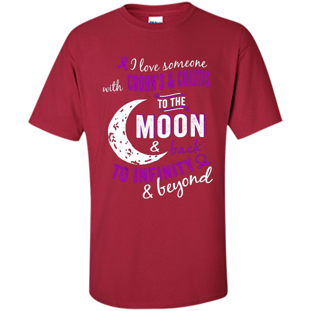 Crohn's and Colitis Awareness T-shirt Cardinal