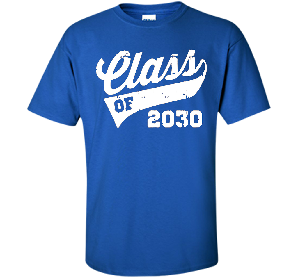 Kindergarten T-shirt Class Of 2030 Kindergarten Style T-shirt Royal