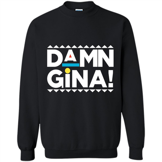 Damn Gina T-shirt TV Show Martin Black