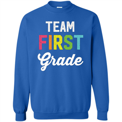 Team 1st First Grade Teacher T-shirt Royal