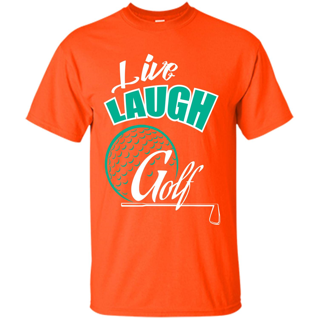 Goft T-shirt Live Laugh Golf Orange