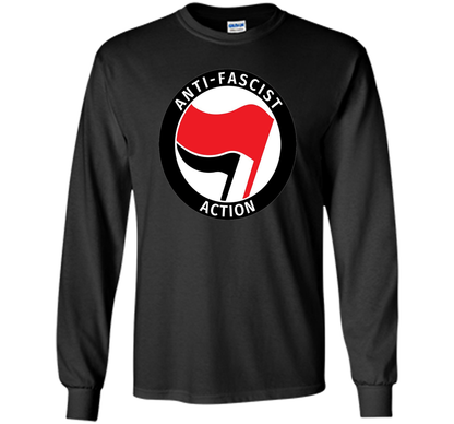 Antifa Logo Antifa Flag Anti Fascist T-shirt Black