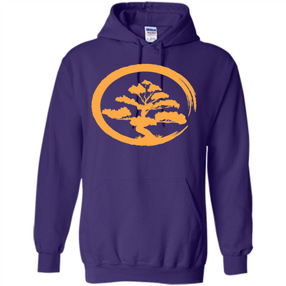 Bonsai Tree Japanese Zen Artist T-shirt Purple