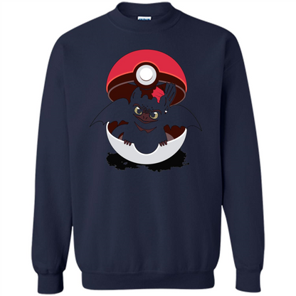 Cartoon T-shirt How To Catch Your Dragon Navy