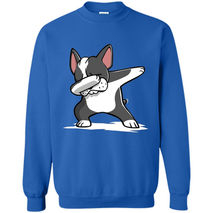 Dabbing Boston Terrier Dog T-Shirt Dab Dance T-shirt Royal