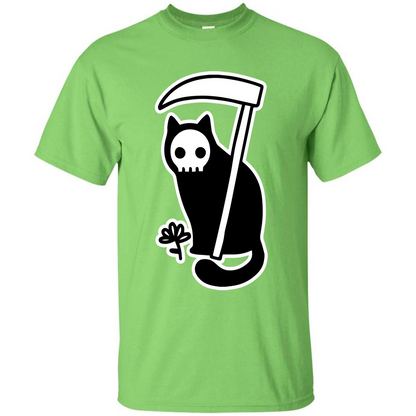 Cat Grimm Reaper T-shirt Lime
